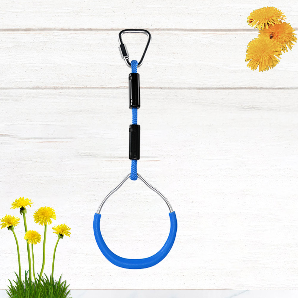Gymnastic Ring - 子供用カラフルな体操リング1個。屋外の遊び場やフィットネス設備として使用可能。滑らかなABS製のハンドル付きで、全身運動に最適。