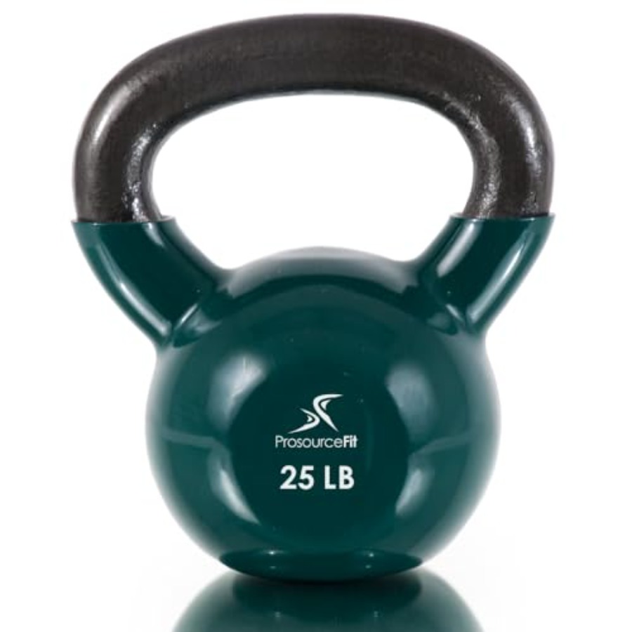 Kettlebell - ビニールコーティングされた鋳鉄製ケトルベル 全身フィットネスワークアウト用 ブラックの耐久性のあるコーティング 人間工学に基づいたハンドル 滑り止めグリップ