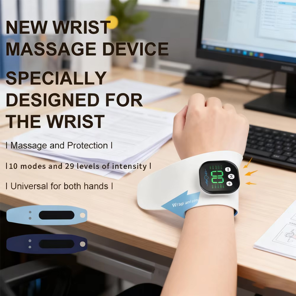 EMS 電気ハンドリストマッサージャー 10 モード振動マッ - Wrist Wraps のレビューと価格