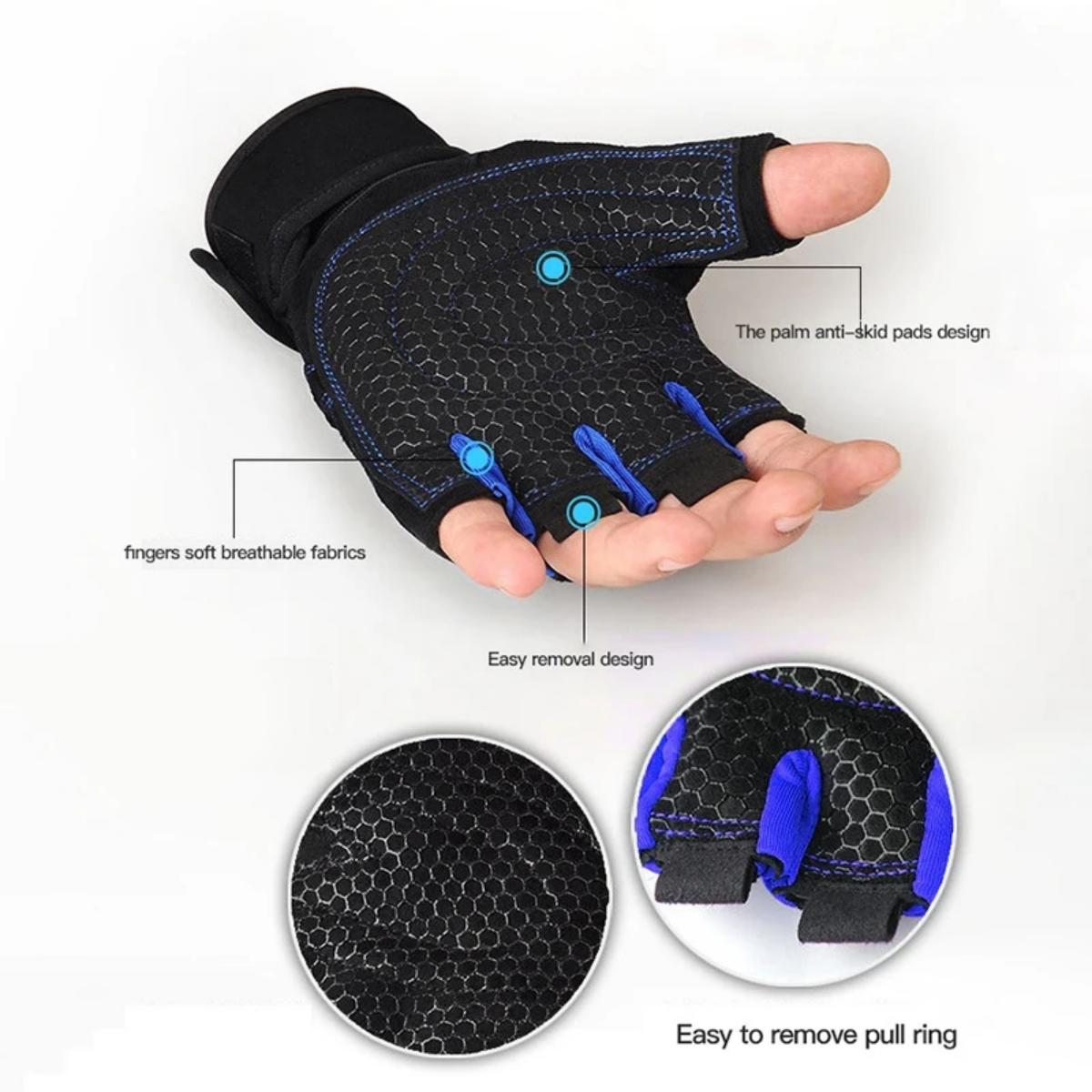ジムグローブ メンズ レディース フィットネス ウェイトリフ - Weightlifting Gloves のレビューと価格