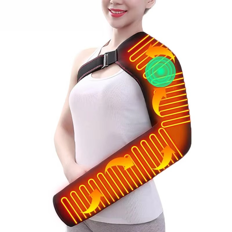 長袖ヒーター付きマッサージサポート、肘用サポーター、電気式ヒ - Wrist Wraps のレビューと価格