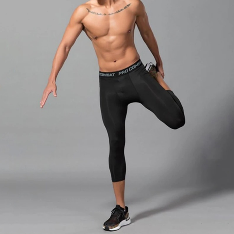 男性ランニングレギンスクイックドライジムスポーツタイツ男圧縮 - Crossfit Victory のレビューと価格