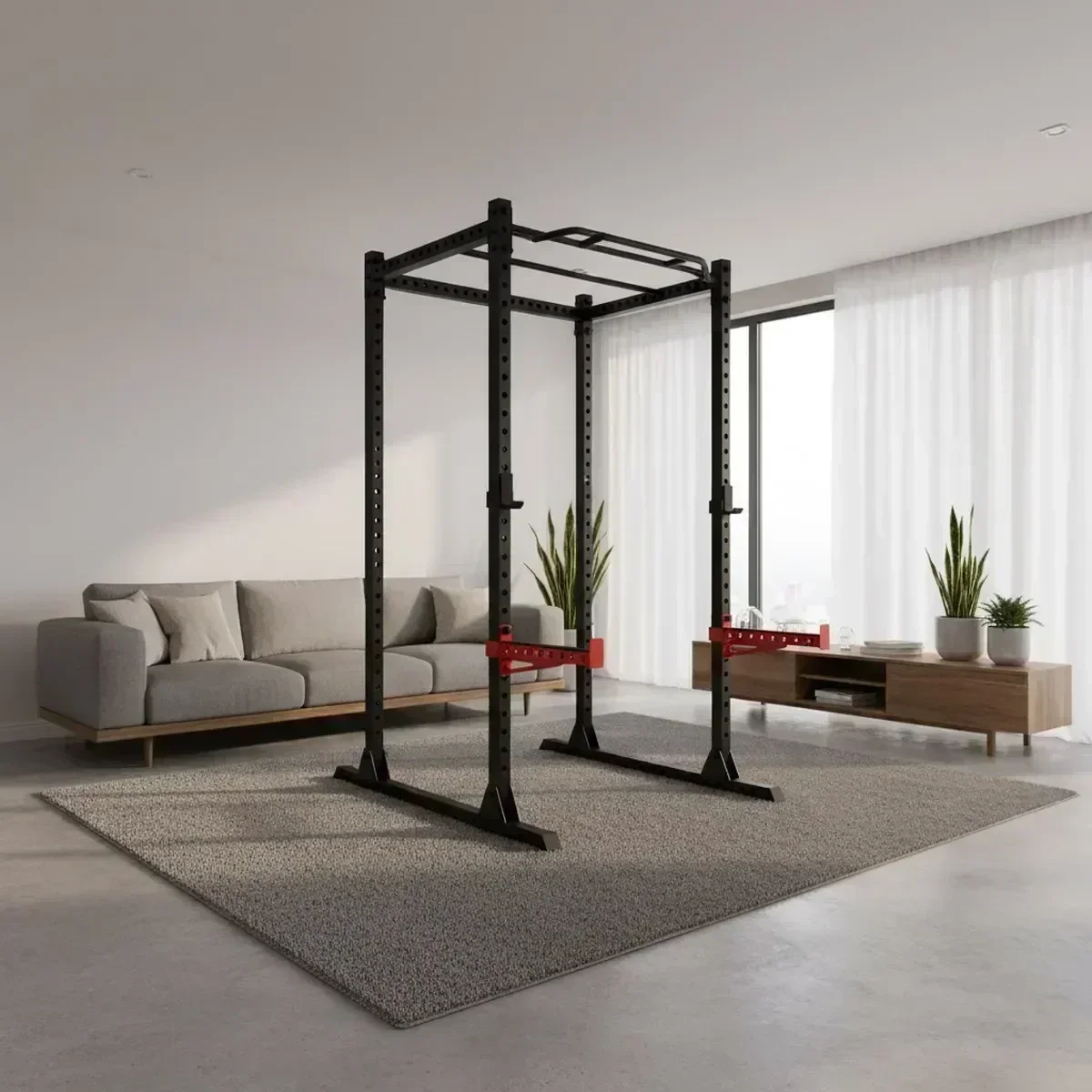 調整可能なホームジムスクワットラック、懸垂バー付き、頑丈なス - Pull Up Bar のレビューと価格