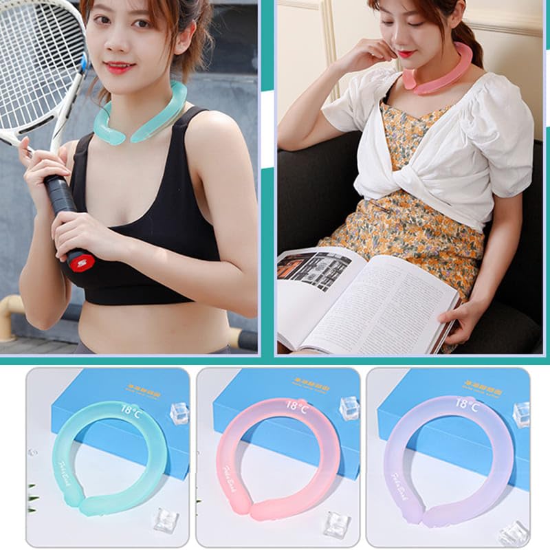 夏用ネック冷却リング ポータブル 再利用可能 ネックマッサー - Gymnastic Ring のレビューと価格