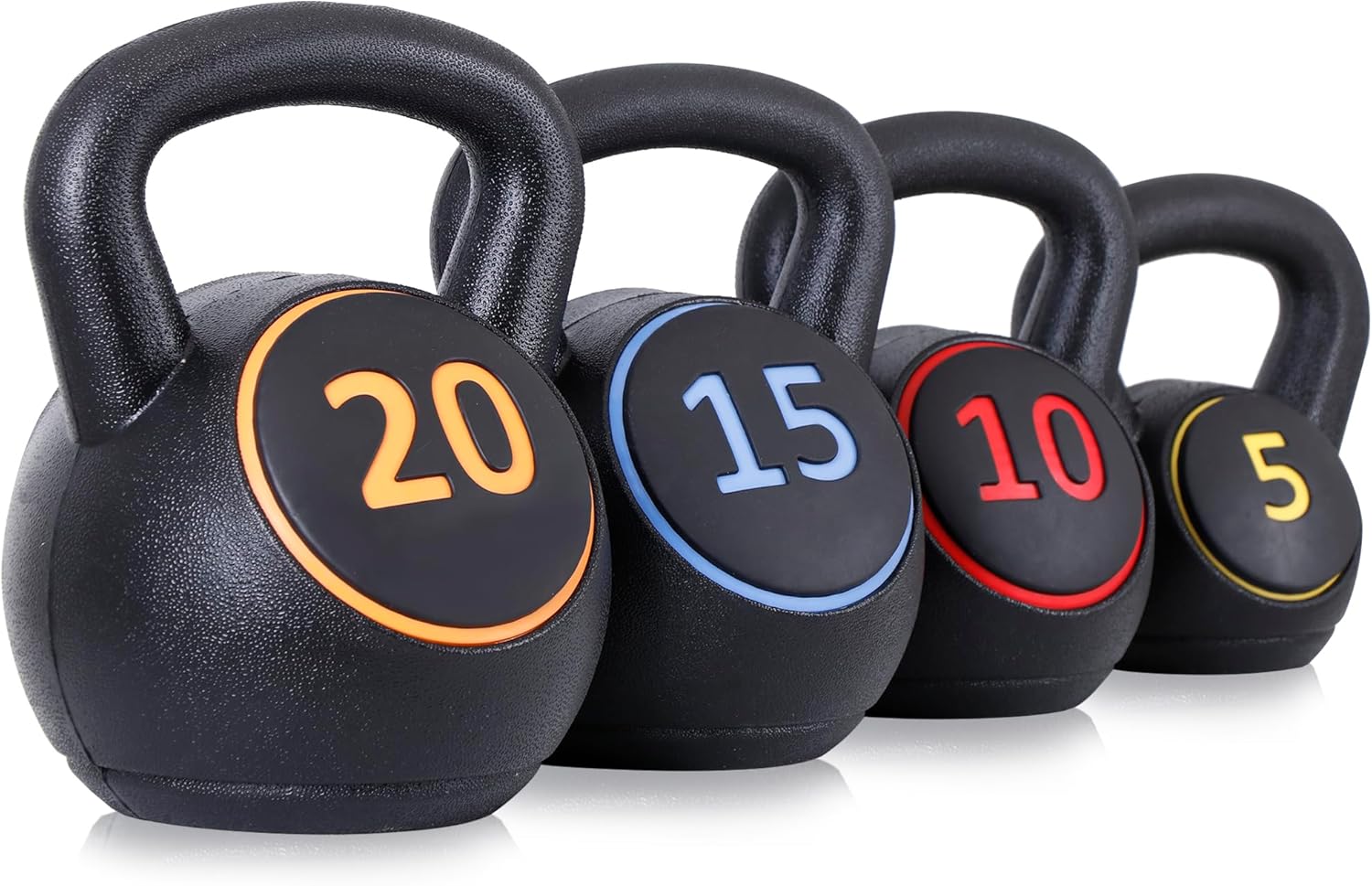 ホームHIITワークアウト4ピースケトルベルウェイトセット、 - Kettlebell のレビューと価格